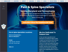 Tablet Screenshot of painandspinespecialists.com